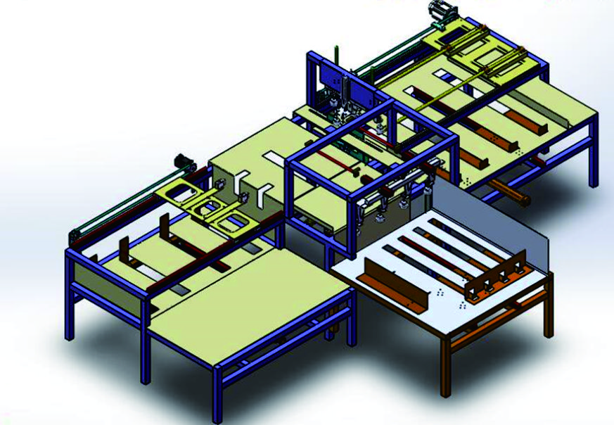 編織袋全自動套內(nèi)袋機(jī)示意圖