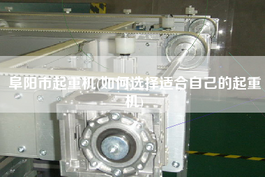 阜陽市起重機(如何選擇適合自己的起重機)