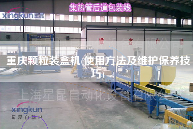 重慶顆粒裝盒機(使用方法及維護保養技巧)