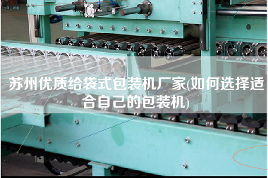 蘇州優質給袋式包裝機廠家(如何選擇適合自己的包裝機)