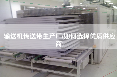 輸送機傳送帶生產廠(如何選擇優質供應商)